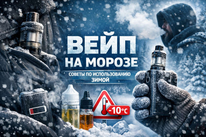 Как парить на морозе и не «убить» вейп? 5 золотых правил для зимы в Хабаровске